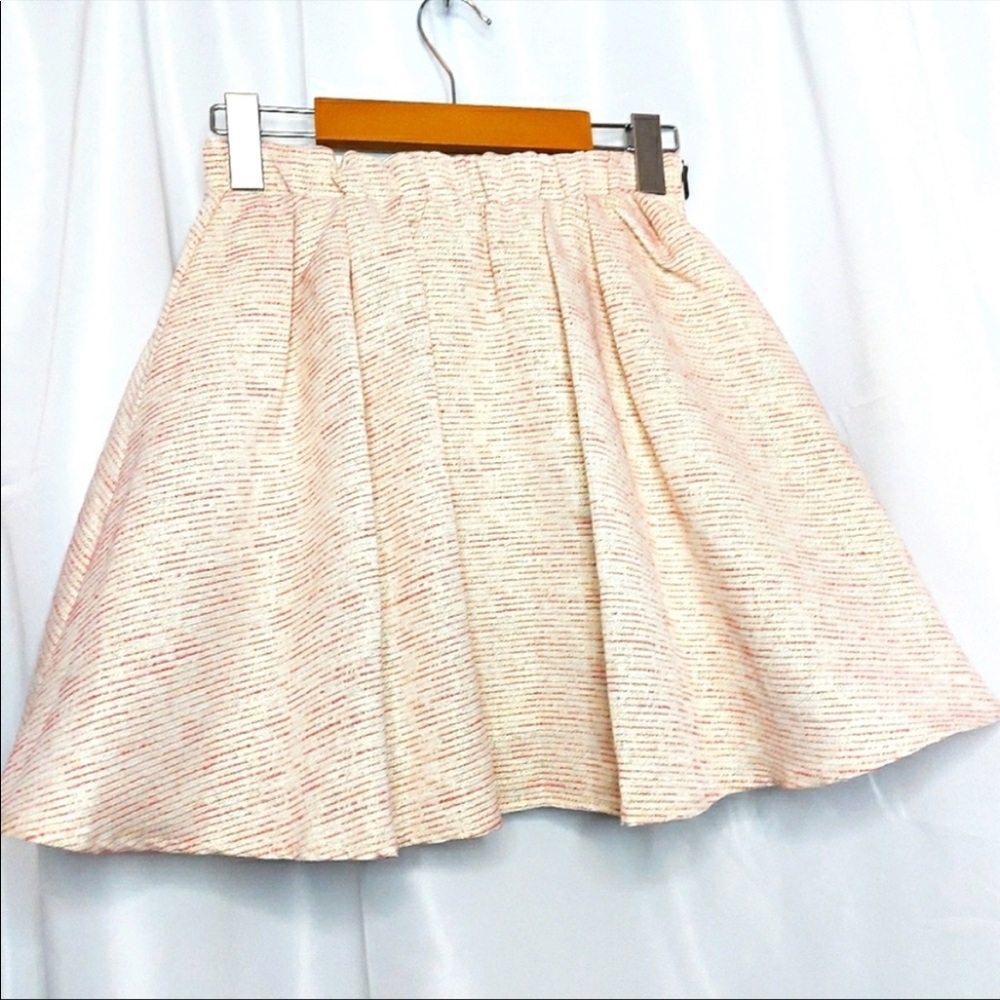 NWOT Aritizia Talula Pink & Gold Mini Skirt Size 0